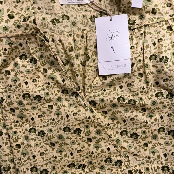 NWT Christy Dawn Short Sleeve Dawn Dress M Color: Nettle Ditsy Field - Picture 7 of 8
